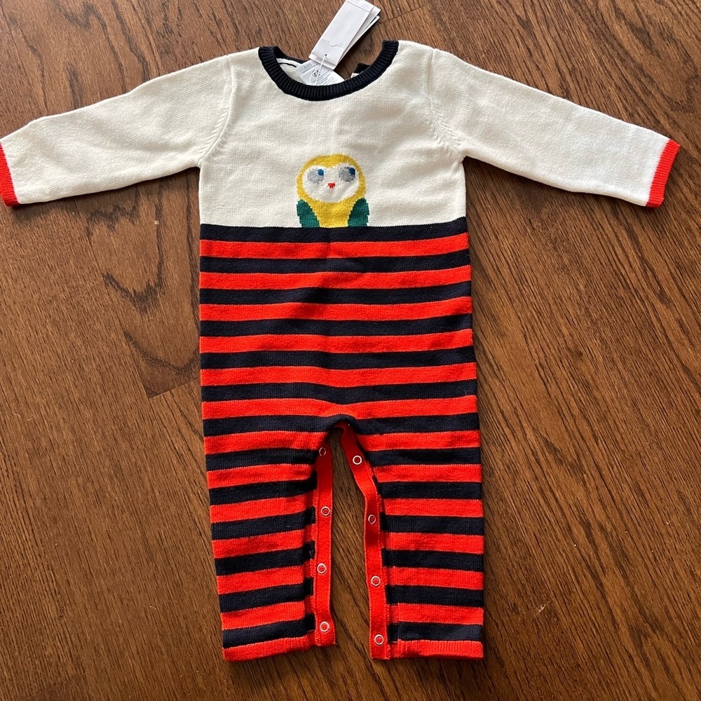 Jacadi baby jumper sweater with owl
